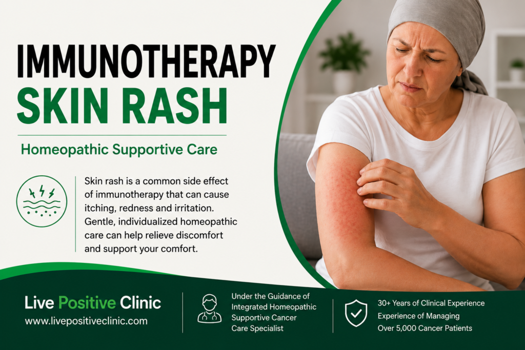 "immunotherapy skin rash"
